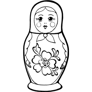 Matryoshka doll PNG-49495